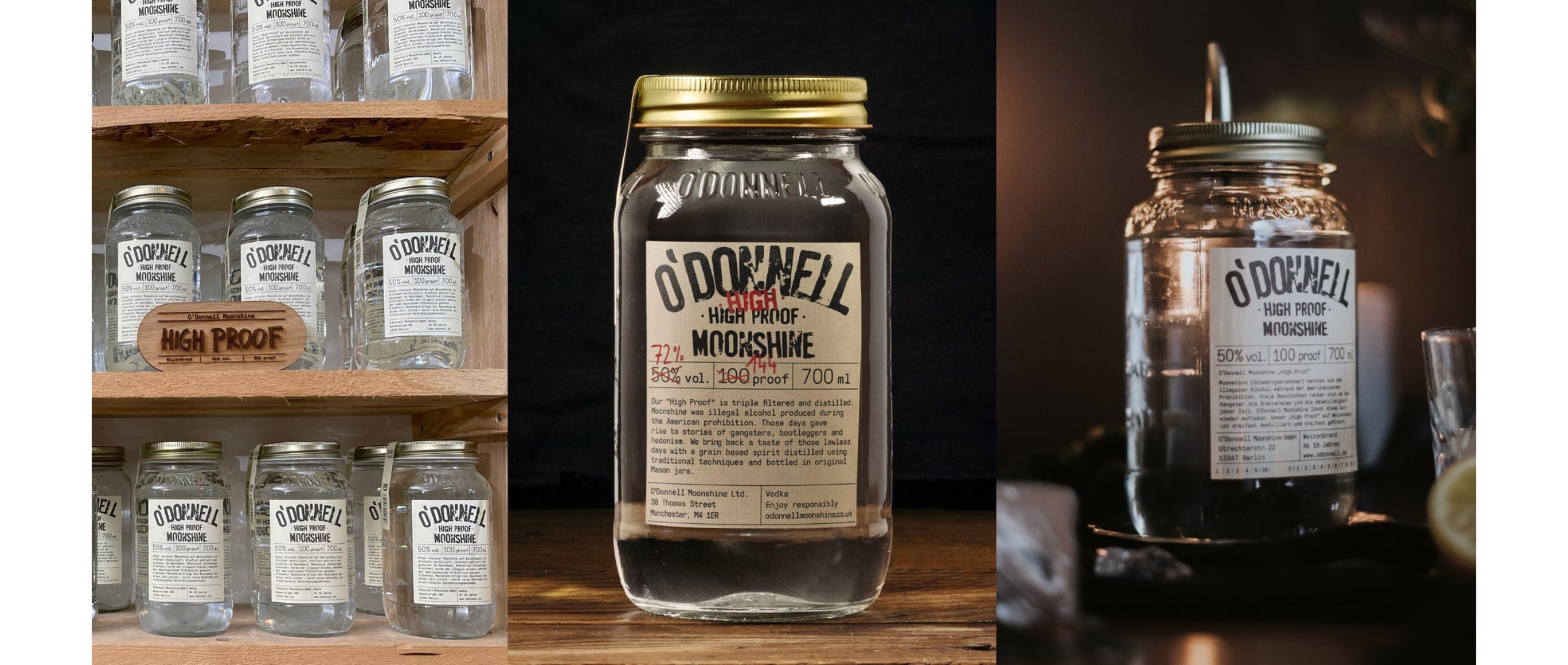 Die “High Proof” und “High High Proof” Vodka von O'Donnell Moonshine: Ein Duell der Intensität