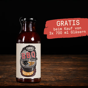 BBQ sauce - Gratis beim Kauf von 3x 700ml Glasern