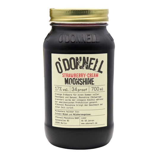 O’Donnell Strawberry-Cream 700 ml Flasche vor weißem Hintergrund