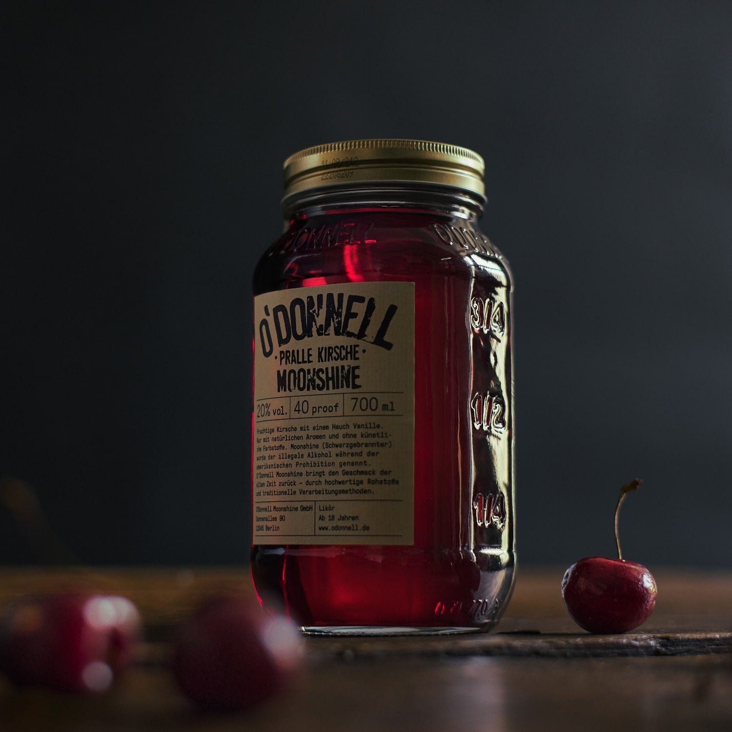 Pralle Kirsche Kirschlikör im Glas