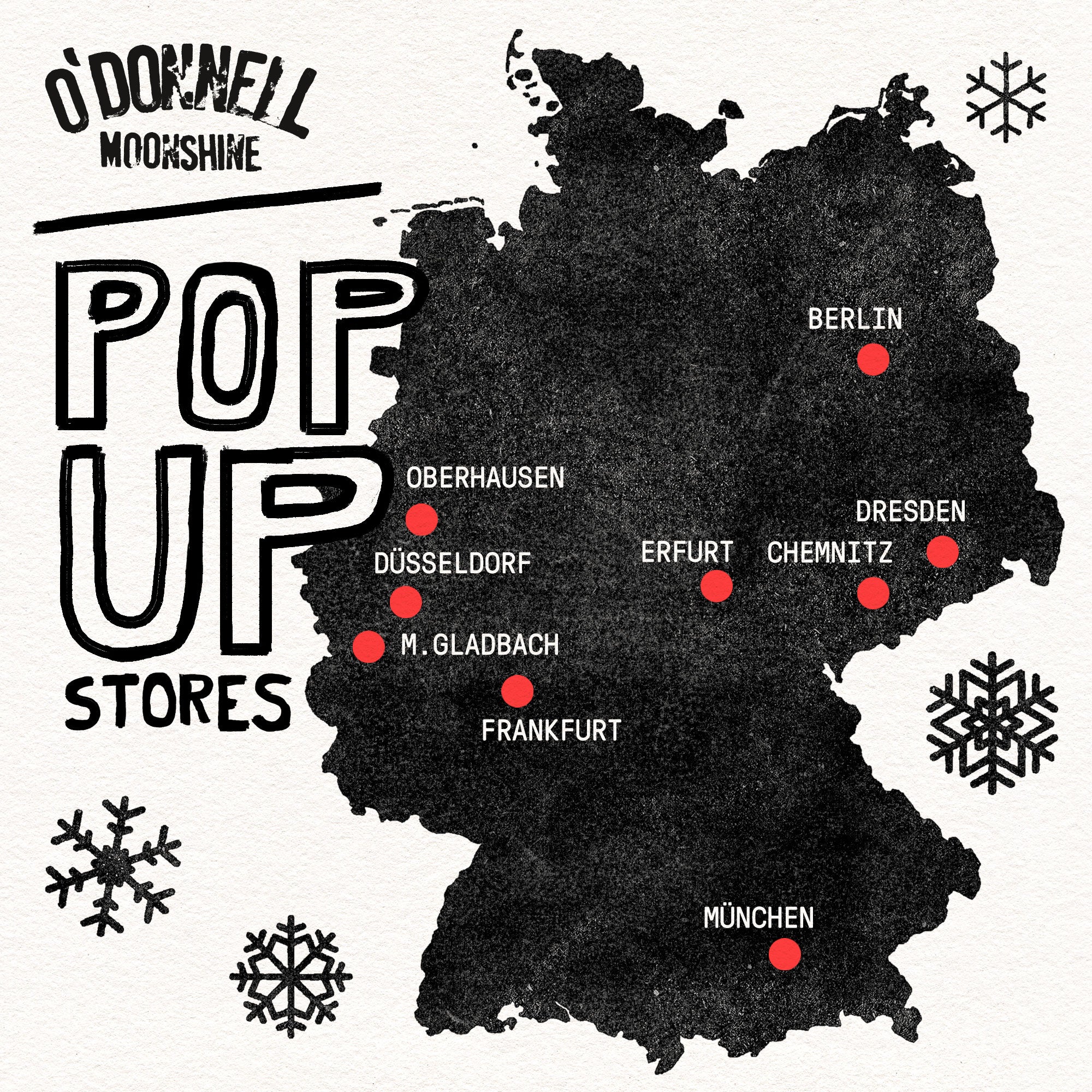 O'Donnell Moonshine Shops in Deutschland