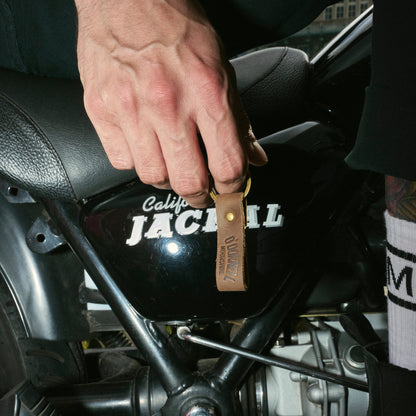 O'Donnell Moonshine Leder Keychain – Detailansicht