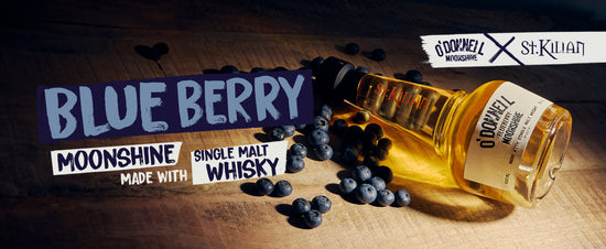 O'Donnell Blueberry Moonshine, O'Donnell und St.Kilian, hergestellt mit Single Malt Whisky