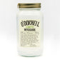 O'Donnell Limette Moonshine-Glas auf weißem Hintergrund