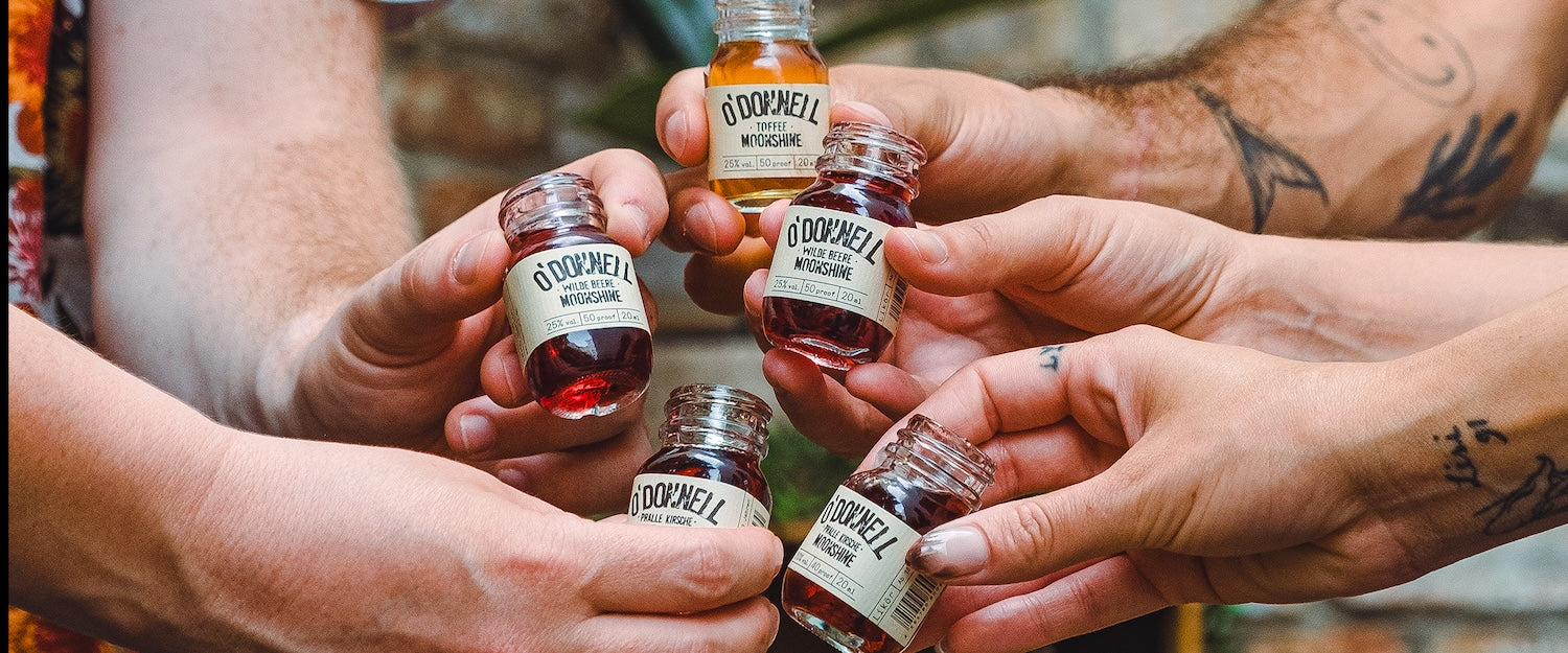 O’Donnell Moonshine - Toffee, Wilde Beere, Pralle Kirsche Mini 20ml - Likör