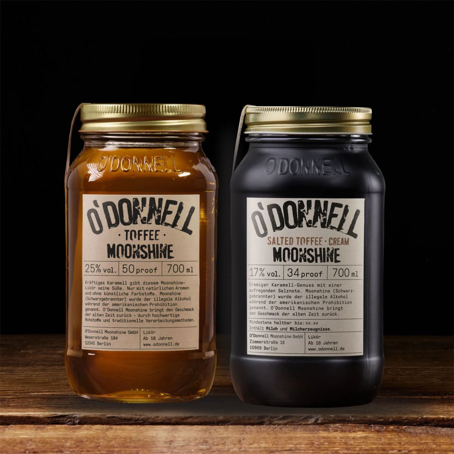 O’Donnell Moonshine Toffee und Salted Toffee Cream Bundle