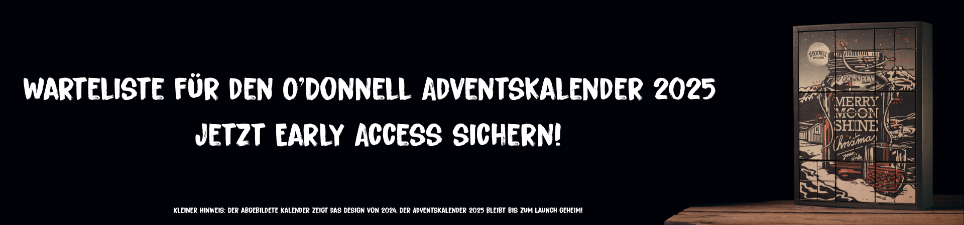 Warteliste for den O'donnell adventskalender 2025.