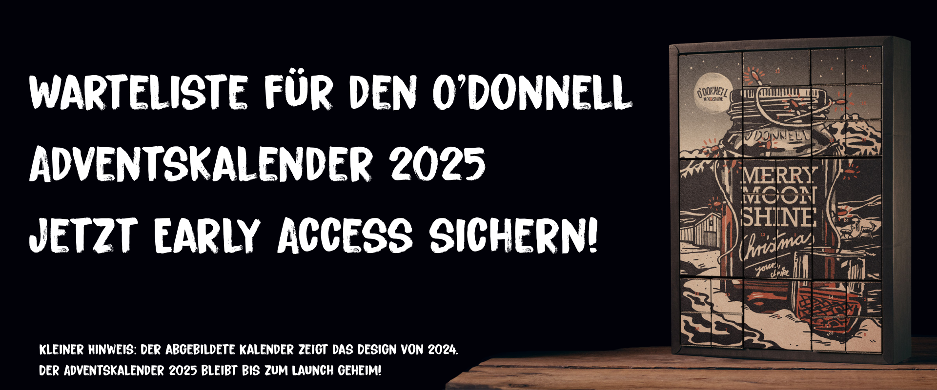 Warteliste for den O'donnell adventskalender 2025.
