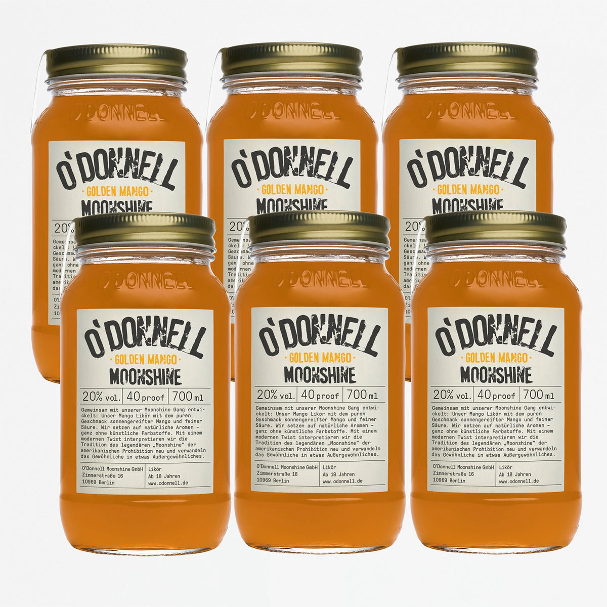O'Donnell Moonshine Golden Mango 6er Bundle