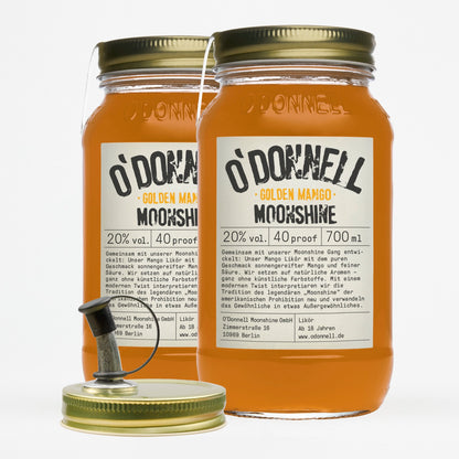 O'Donnell Moonshine Golden Mango 2er Set mit Ausgießer.