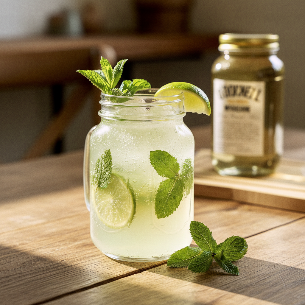 Das Hugo Rezept zum selber mit dem O'Donnell Moonshine Holunder machen