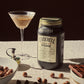 Ein O'Donnell Moonshine 700ml Jar Chocolate Cream neben einem eingeschenktem Glas.