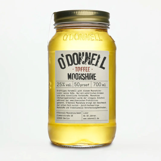 Der O'Donnell Moonshine Toffee Likör im 700ml Jar.