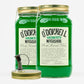 Das Produktbild des O'Donnell Moonshine Waldmeister Likör mit 20% vol.  im 700ml Mason Jar im 2er Bundle.