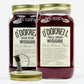 O'Donnell Moonshine Bundle – zwei Mason Jars mit Ausgießer, Wilde Beere (25% vol., 700 ml) und Pralle Kirsche (20% vol., 700 ml), freigestellt
