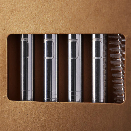 Edelstahl-Strohhalm-Set